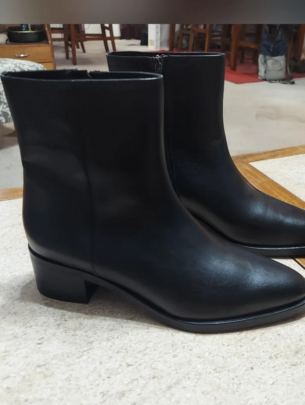 Anna Luisa Cortina Bootie Woman's Size 10 Black Made In Italy